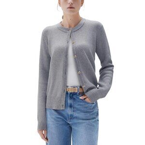 Chunky Cashmere Blend Cardigan, Long Sleeve Button Up, Fall Winter Sweater